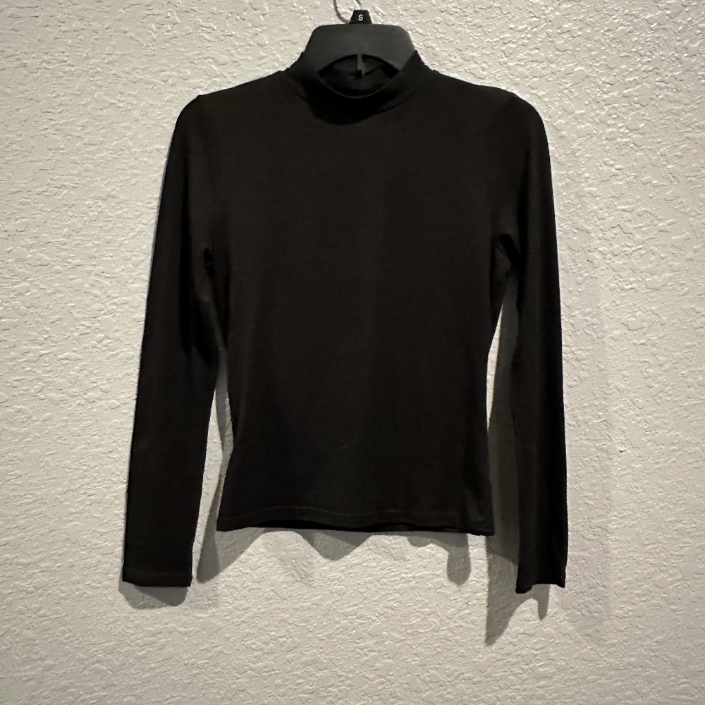 Black Mock Turtleneck - Size S